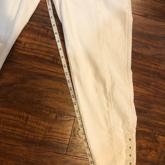 WHBM Silver Studded White Skimmer Pants - Picture 13 of 13